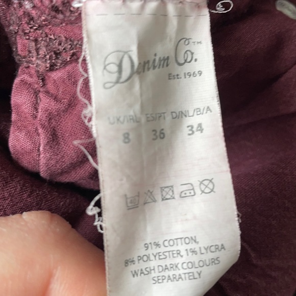 🌸3/$12🌸 maroon jeans - Picture 6 of 8